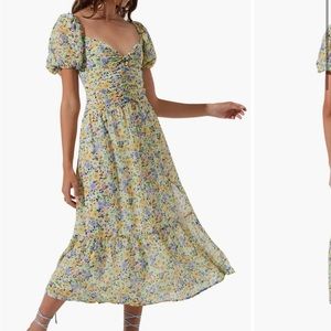 Irma Floral Midi Dress ASTR the label